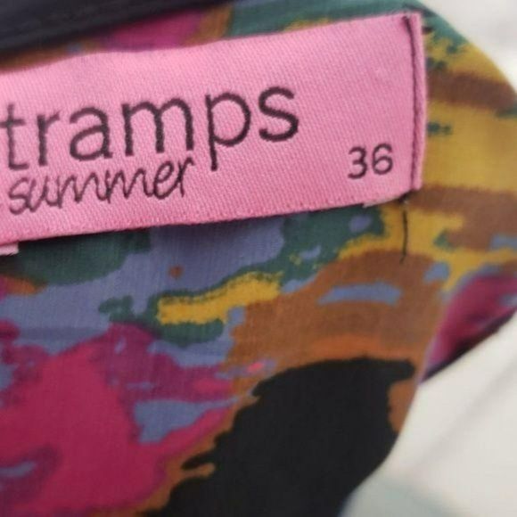 Tramps Summer Abstract Print Tank Top Sz 36 - Picture 6 of 6